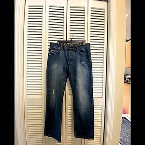 *NEW* Calvin Klein Slim Straight Ripped Jeans (Size 34)